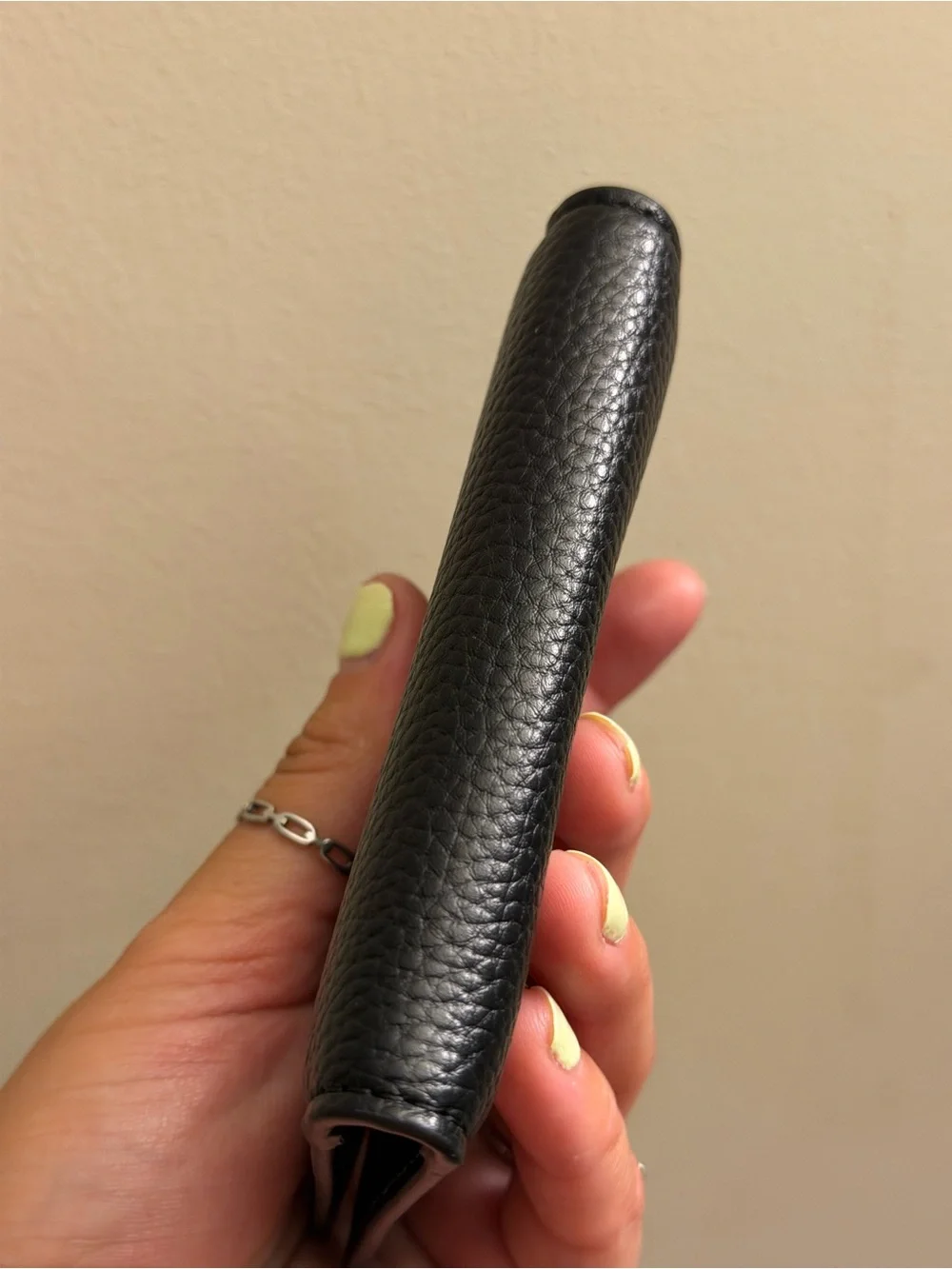 Dior Black Textured Leather Card Holder wallet